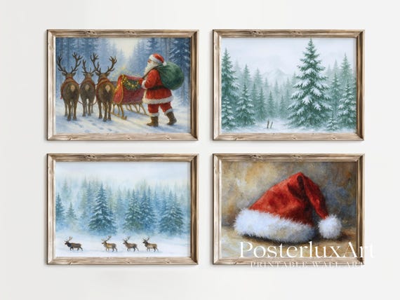 Christmas Wall Art Set