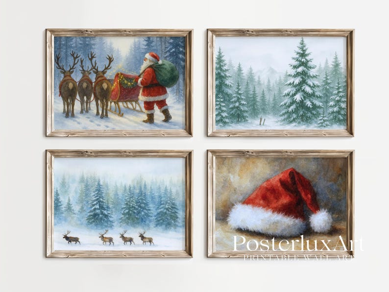 Christmas Wall Art Set