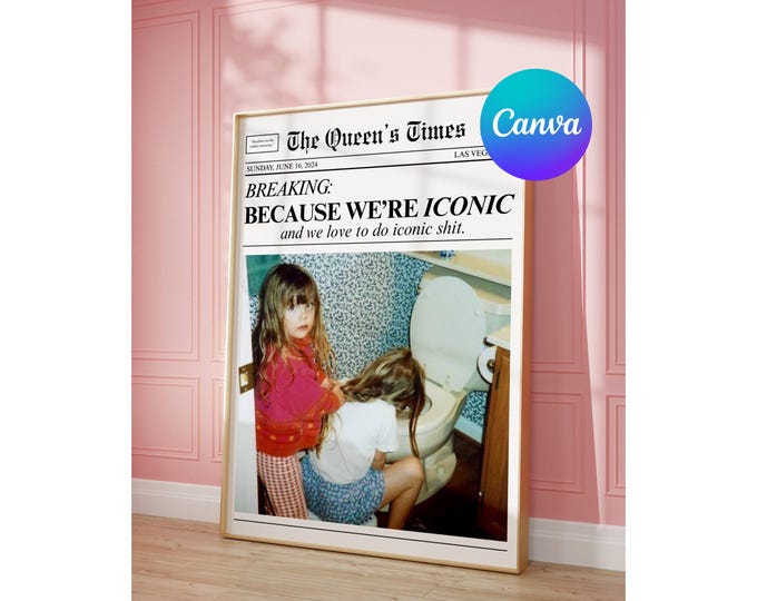 Custom Newspaper Print, Because It's Iconic Newspaper…