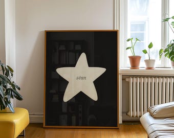 Hand Drawn Star Wall Art, image 5