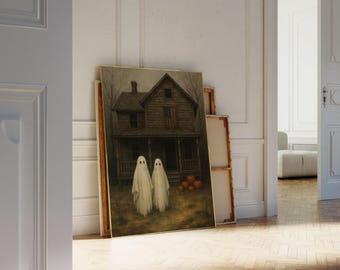 Vintage Ghosts Halloween Wall Art, image 4