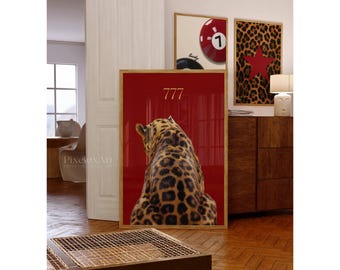 Leopard 777 Angel Number Poster, image 2