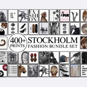 400+ Stockholm Fashion Wall Art Bundle | Modern Prints, Leopard, Fashion, Chic and Stylish Gallery Set, Aesthetic Luxury Wall Art Set