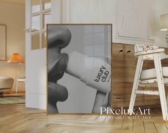 Black And White Lip Balm Art Print, image 3