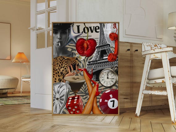 Trendy Collage Apartment Print