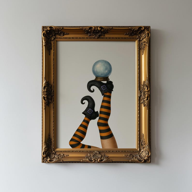 Witch Boots Wall Art Print