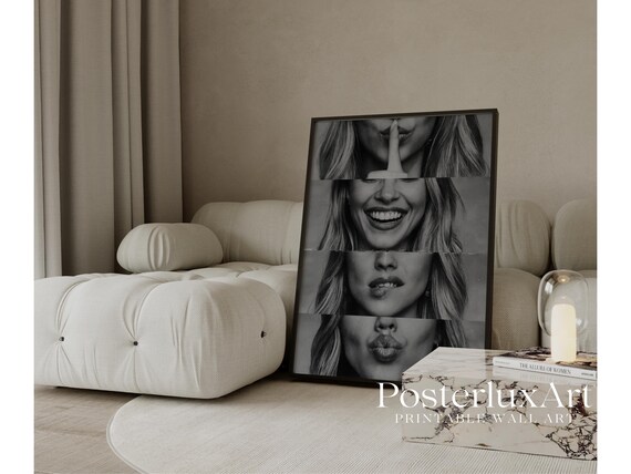 Black And White Stockholm Style Collage Poster