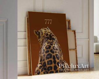 Brown Leopard Wall Art Set, image 5