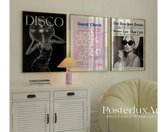 Retro Girly Poster Set, image 3