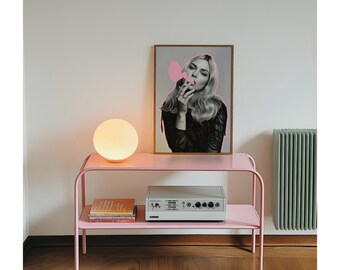 Pink & Gray Fashion Wall Art, image 2