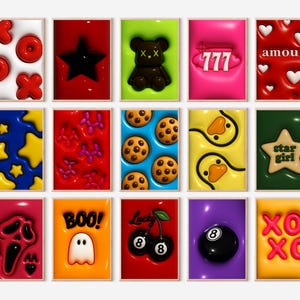 Set di 15 stampe da parete Hypebeast, stampa 3D, arredamento urbano alla moda, poster per sala giochi, arredamento per la stanza HypeBeast, stampa 8 Ball, decorazione da parete XOXO