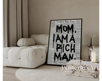 Trendy Newspaper Print, image 1
