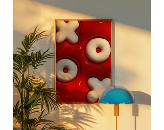Red Set of 3 Hypebeast Wall Art, image 7