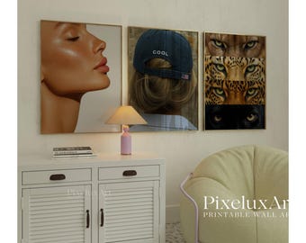 Modern Stockholm Fashion & Leopard Wall Art Set, image 2
