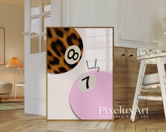 Preppy Cheetah Trendy Poster Set, image 3