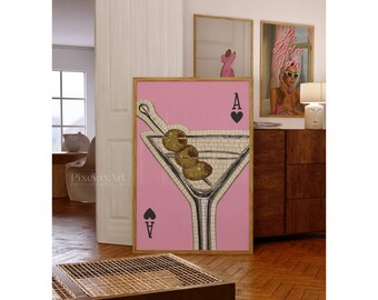 Pink Dirty Martini Art Print, image 2
