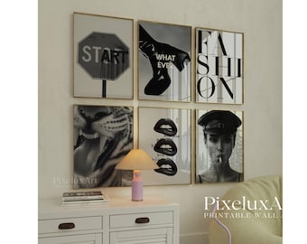 Black & White Gallery Wall Print, image 1
