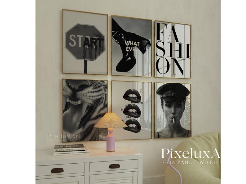 Black & White Gallery Wall Print
