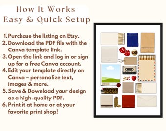 Editable Matchbook Canva Template, image 5