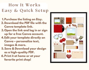 Editable Matchbook Canva Template, image 5