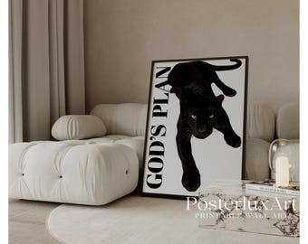 God’s Plan Black Panther Poster, image 1