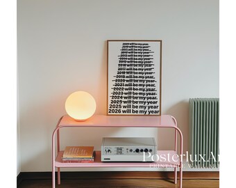 This Will Be My Year Typography Wall Art, image 4
