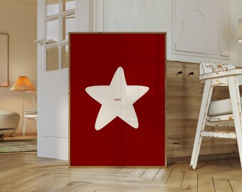 Hand Drawn Star Wall Art, image 2