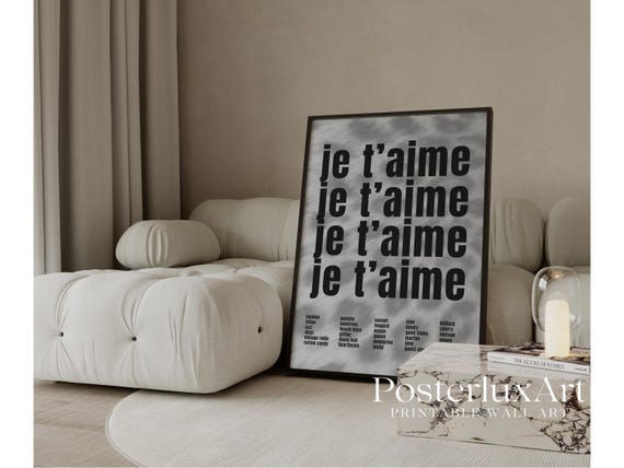 Je T’aime Print Art