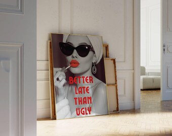 Red Girly Leopard Wall Art Set, image 6