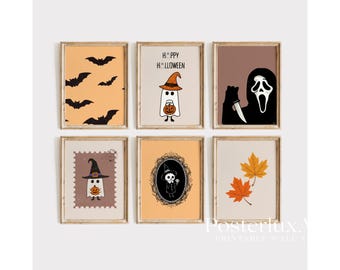 Vintage Halloween Wall Art Bundle Set of 18, image 3