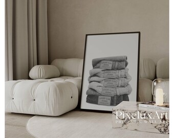 Black And White Denim Art Print, image 1