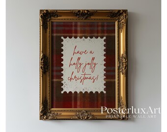 Plaid Christmas Wall Art, image 3