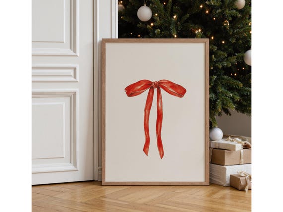 Red Bow Wall Art