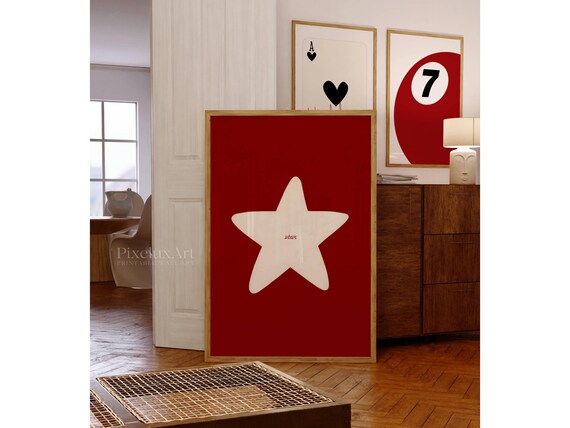 Hand Drawn Star Wall Art