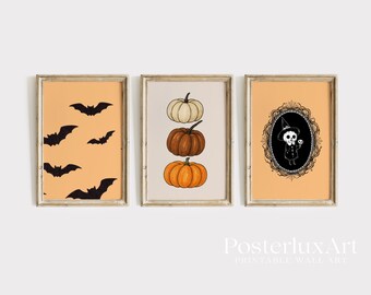 Vintage Halloween Wall Art Bundle Set of 18, image 3