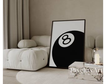 Modern 8 Ball Print, image 1