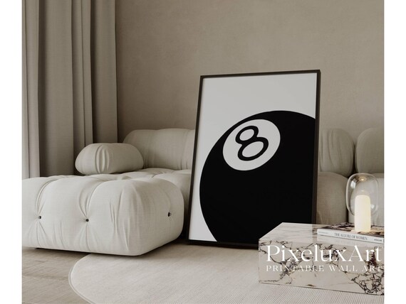 Modern 8 Ball Print