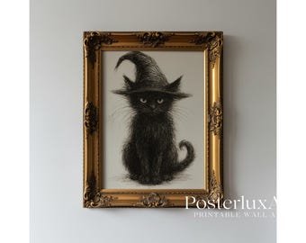Vintage Halloween Wall Art Bundle Set of 18 Prints, image 3