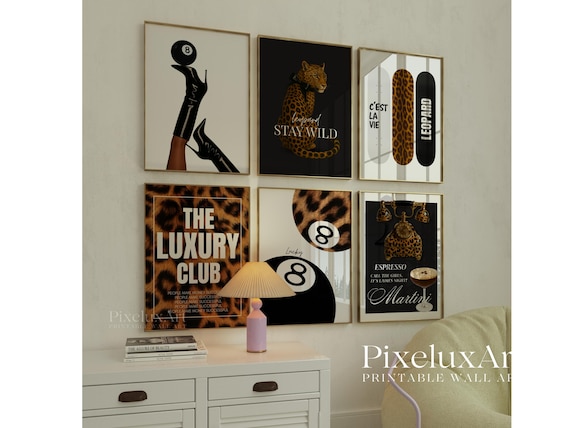 Trendy Leopard Wall Art Set