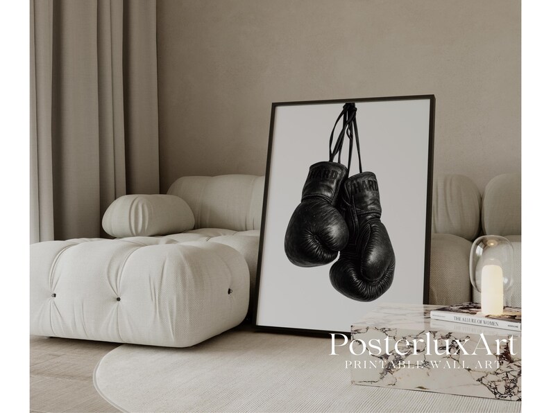 Black Boxing Gloves Wall Art