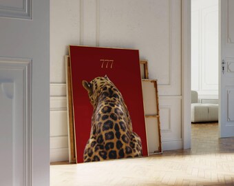 Leopard 777 Angel Number Poster, image 3