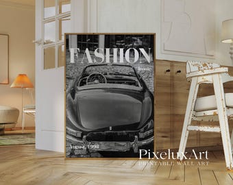 Trendy Black and White Fashion Wall Art, image 3