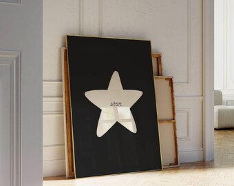 Hand Drawn Star Wall Art, image 4