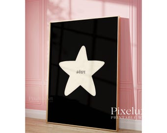 Hand Drawn Star Wall Art, image 3