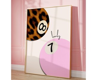 Preppy Cheetah Trendy Poster Set, image 5