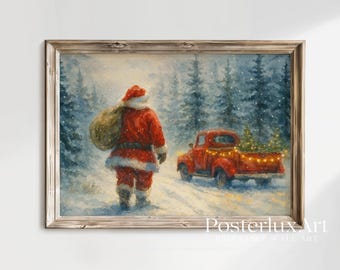 Vintage Christmas Wall Art Set, image 4