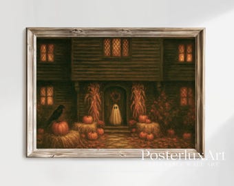Vintage Haunted Ghost Wall Art Set of 5, image 3
