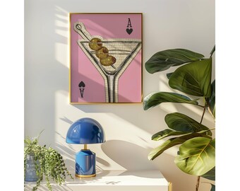 Pink Dirty Martini Art Print, image 4
