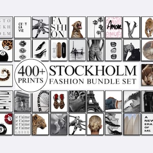 400+ Stockholm Fashion Wall Art Bundle | Modern Prints, Leopard, Fashion, Chic & Stylish Gallery Set, Aesthetic Luxury Wall Art Set