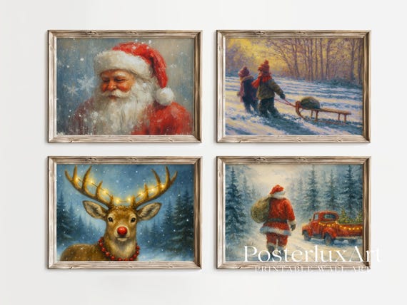 Christmas Wall Art Set